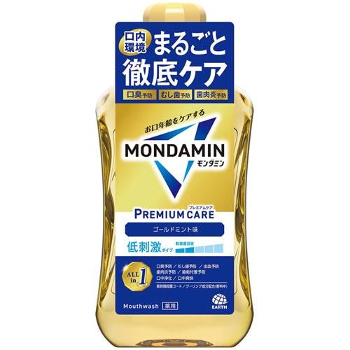 【得ダ値ＧＯＧＯ】モンダミン　プレミアムケア　ゴールドミント　【1000ml】(アース製薬)　「(○)店舗取置可」
