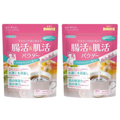 【2個セット】腸活＆肌活パウダー（イヌリン）　【104g（5.2g×20本）　】(TRUE DATA)　「(×)店舗取置不可」