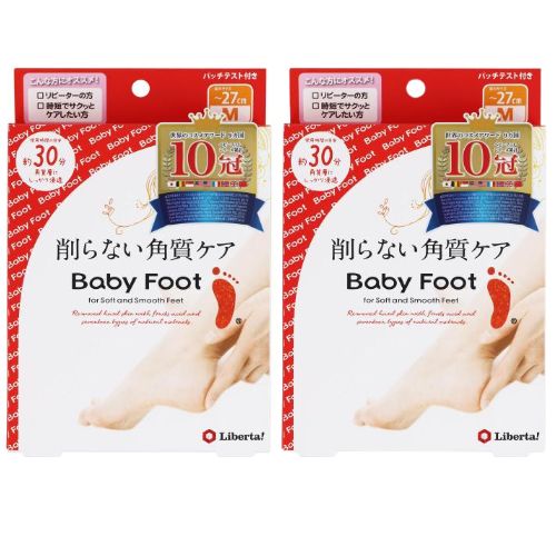 【2個セット】ベビーフットイージーパック　ＳＰＴ３０分タイプ Ｍサイズ　【	35mL×2個　】(リベルタ)　「(×)店舗取置不可」