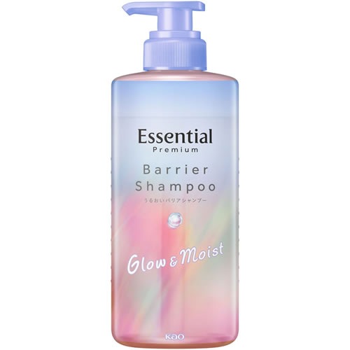 エッセンシャル　プレミアム　うるおいバリアシャンプー　グロウ&モイスト　ポンプ　【450ml】(花王)　「(○)店舗取置可」