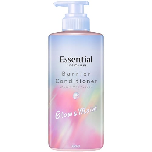 エッセンシャル　プレミアム　うるおいバリアコンディショナー　グロウ&モイスト　ポンプ　【450ml】(花王)　「(○)店舗取置可」