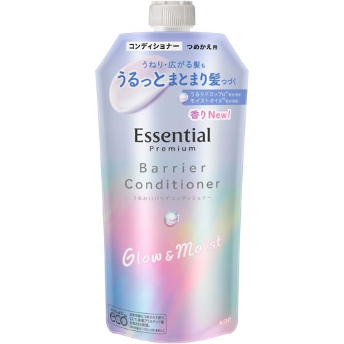 エッセンシャル　プレミアム　うるおいバリアコンディショナー　グロウ&モイスト　つめかえ用　【340ml】(花王)　「(○)店舗取置可」