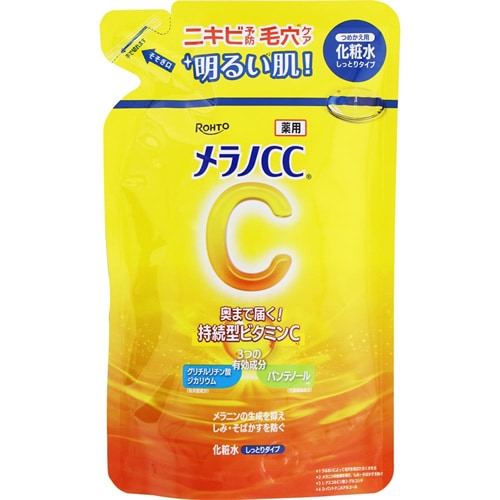 【医薬品部外品】メラノＣＣ　しみ対策化粧水　しっとり　つめかえ用【170ml】(ロート製薬)　「(○)店舗取置可」