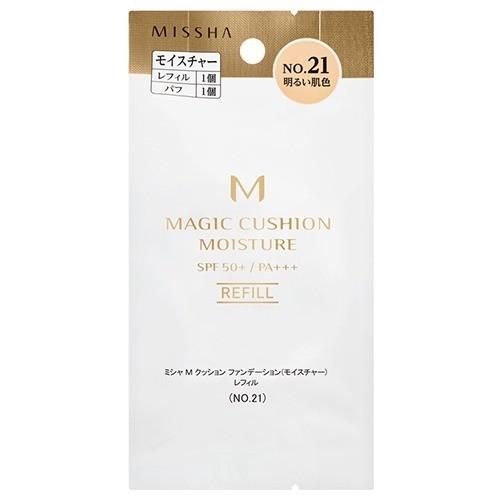 ミシャ　MISSHA　M　クッション ファンデーション　モイスチャー　レフィル　No.21　明るい肌色(MISSHA)　