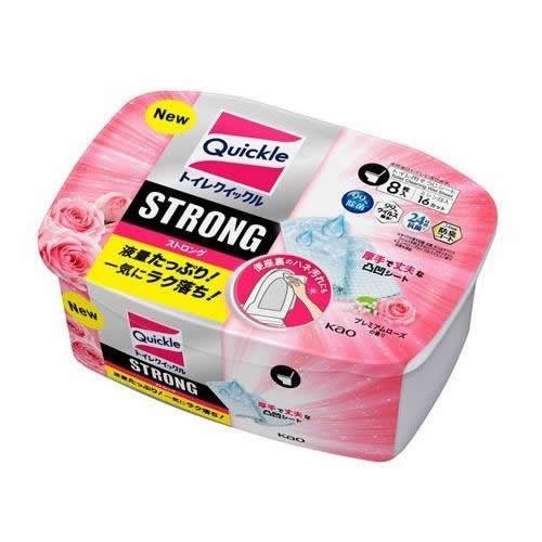 トイレクイックル　ストロング　プレミアムローズの香り　【8枚】(花王)