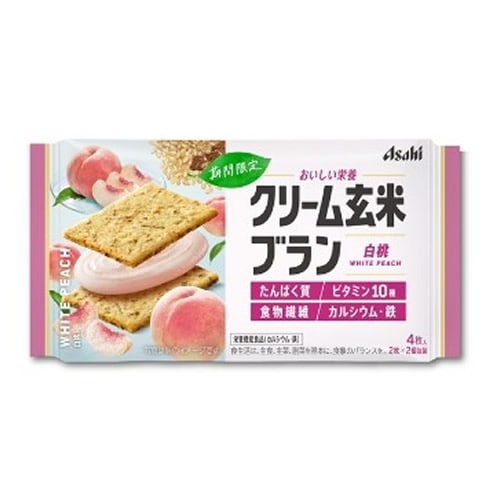 クリーム玄米ブラン 白桃【4枚入】(アサヒグループ食品)