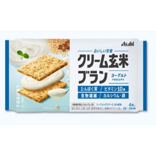 クリーム玄米ブラン ヨーグルト【4枚入】(アサヒグループ食品)