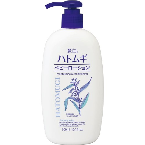 麗白 ハトムギ ベビーローション　【300ml】(熊野油脂)