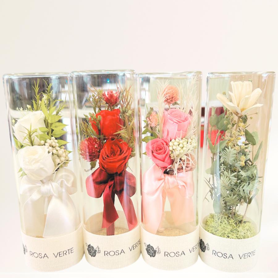 雑貨 プリザーブドフラワー ボトルフラワー レッド 花 ブリザード