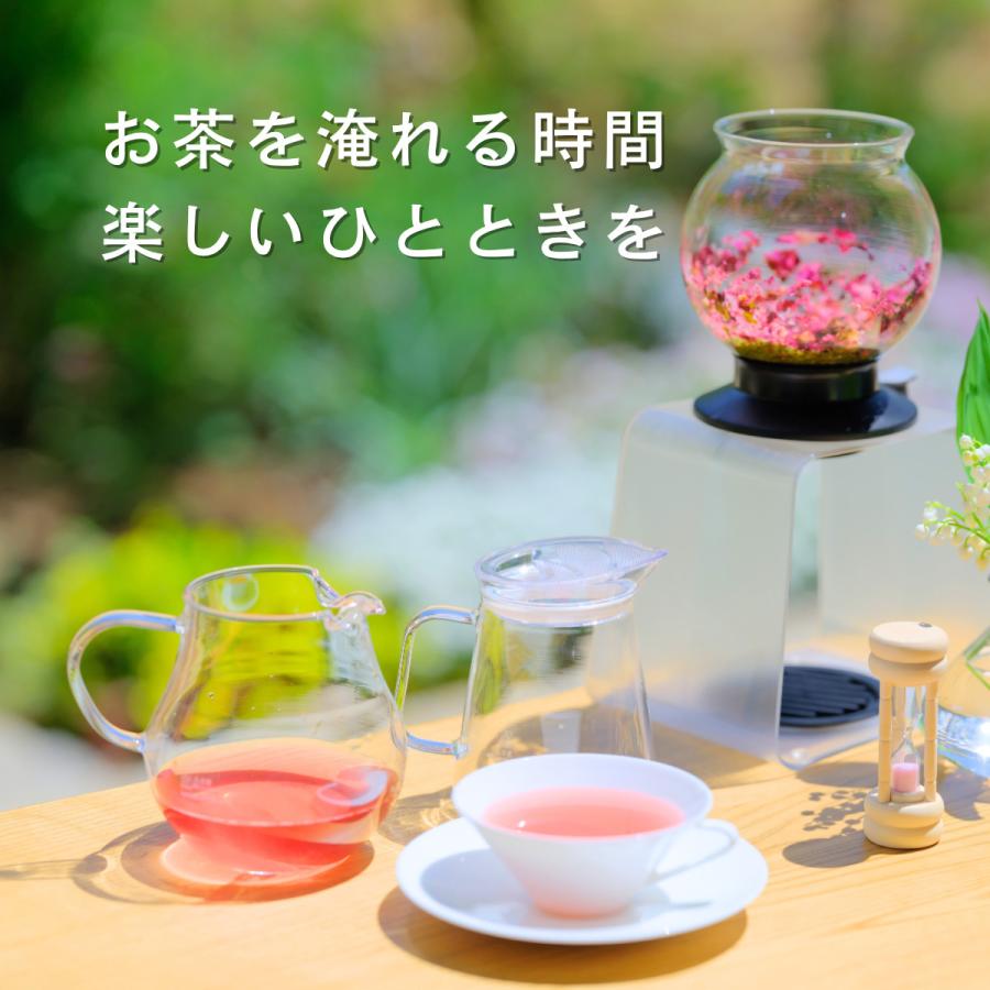 ガラスポット ミニ 手軽に使える ふたがフィルターに ローズティーに