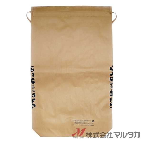 米袋 紙袋 紐付クラフト 舟底 うちの田んぼで穫れた自慢のおこめ 30kg