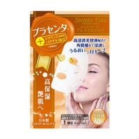 プラセンタ マスク 美容パック VC APPS配合 シートマスク くすみ ホワイトニング 明るい肌 セクレトヴォーチェ プレミアムマスク プラセンタ 個包装 5枚入