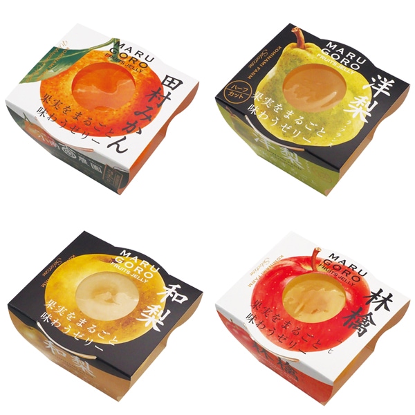 ４種の国産果実をまるごと味わうゼリー(6個セット）