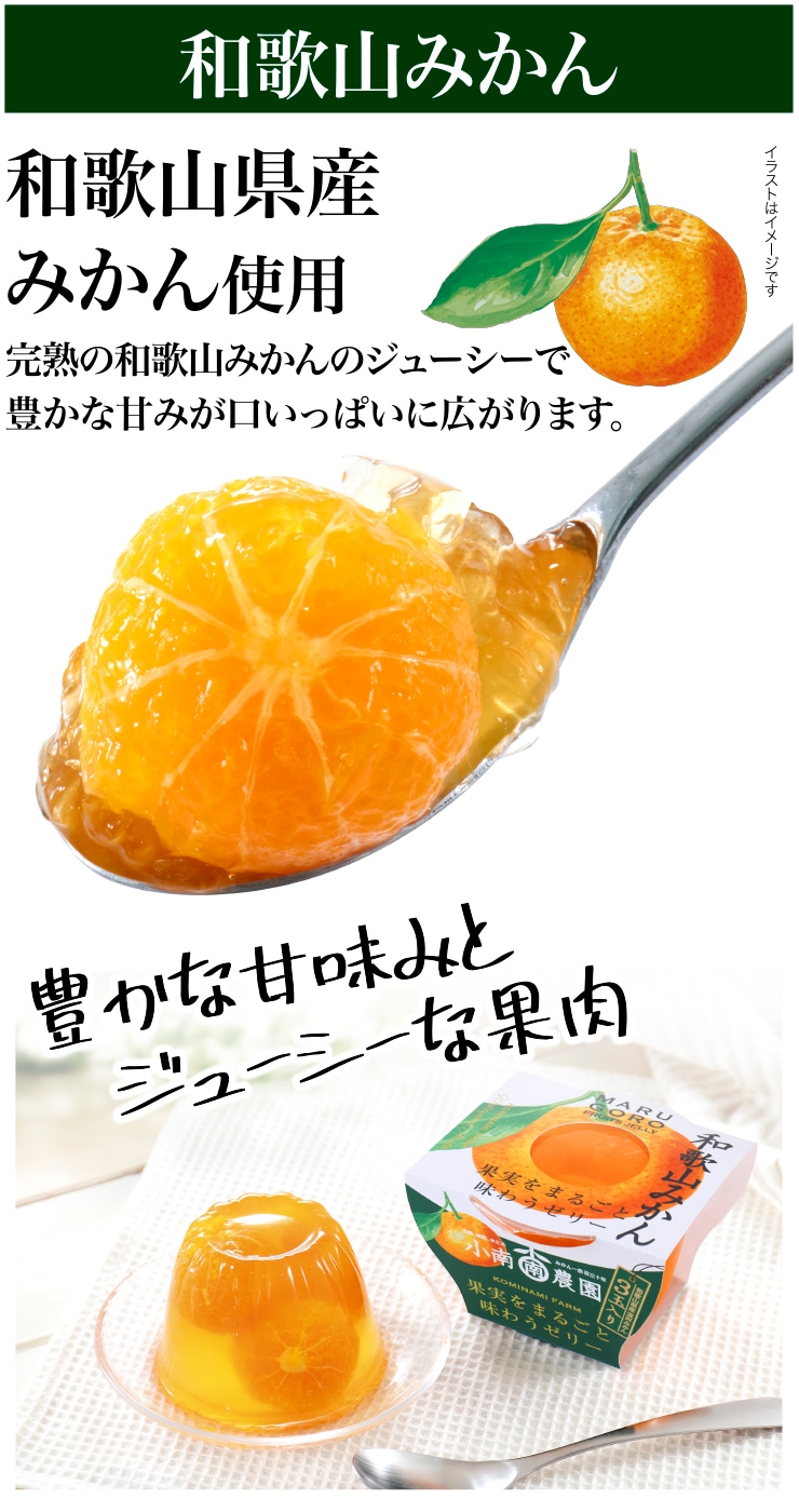 ４種の国産果実をまるごと味わうゼリー(6個セット）