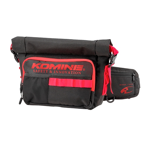 【美品】KOMINE JK-163 &rsタイチバッグ RSタイチ(RS TAICHI) バイク ボディバッグ ウエストバッグ