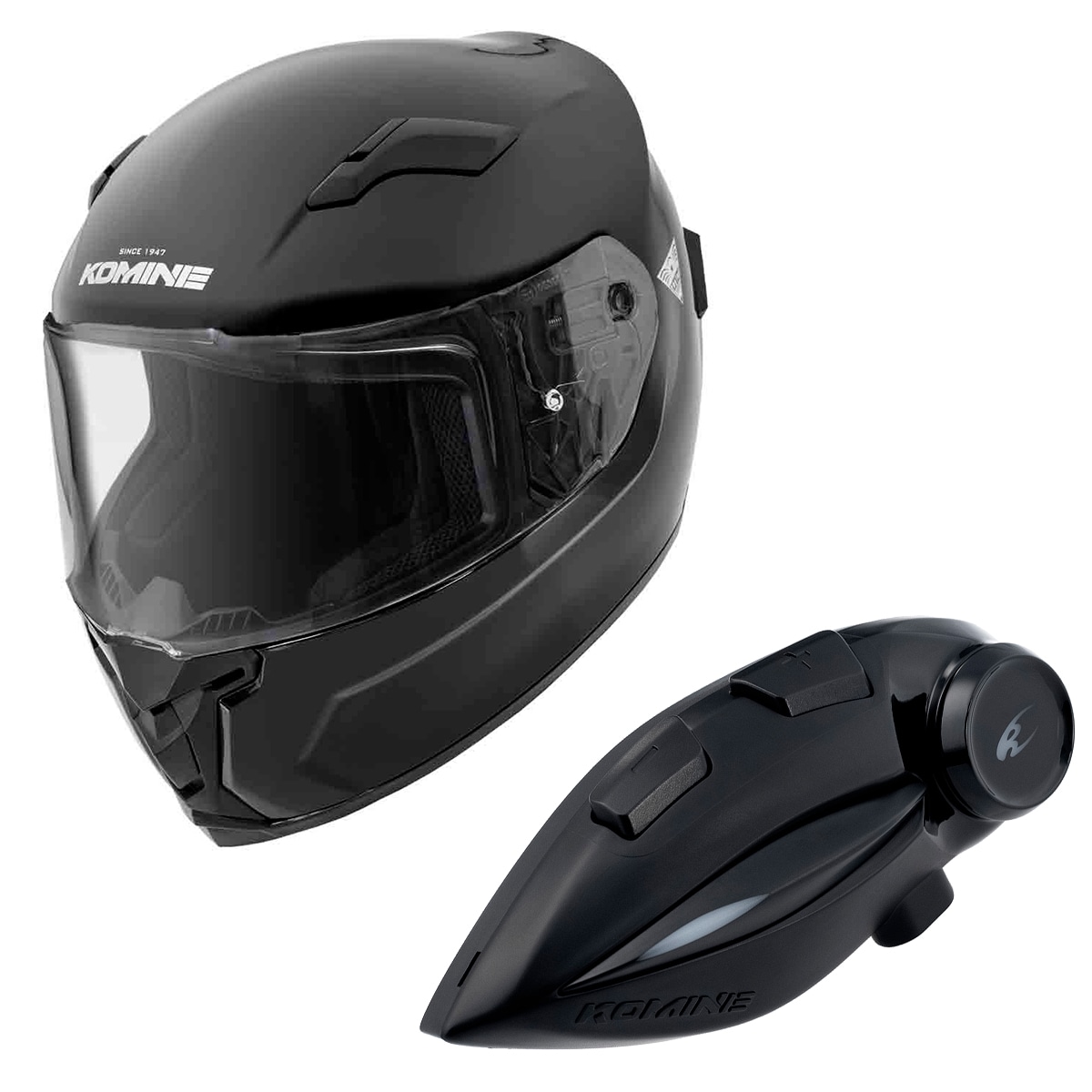 コミネ　KOMINE KK-902 インカム(未使用ですがヘルメットから外し) 00-190_gl_bk_f.jpg