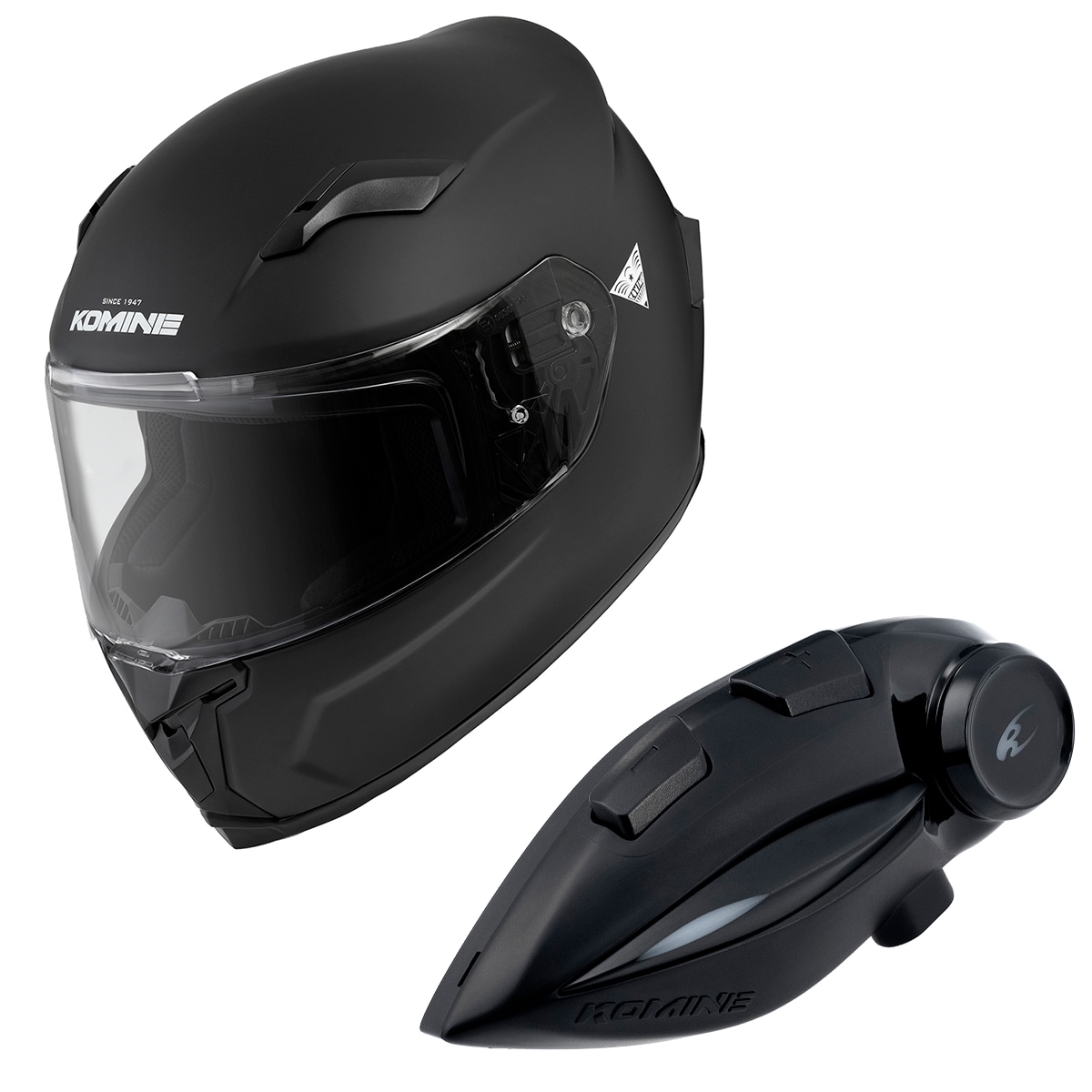 コミネ　KOMINE KK-902 インカム(未使用ですがヘルメットから外し) コミネ公式】HK-170 FL フルフェイスヘルメット + KK-902