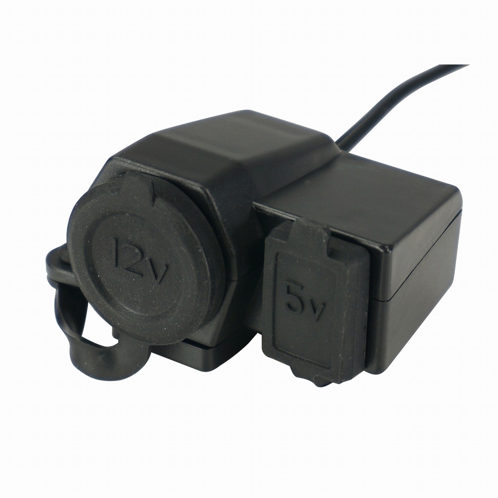 コミネ公式】AK-334 12Vシガー＋USBソケットキット | KOMINE | KOMINE