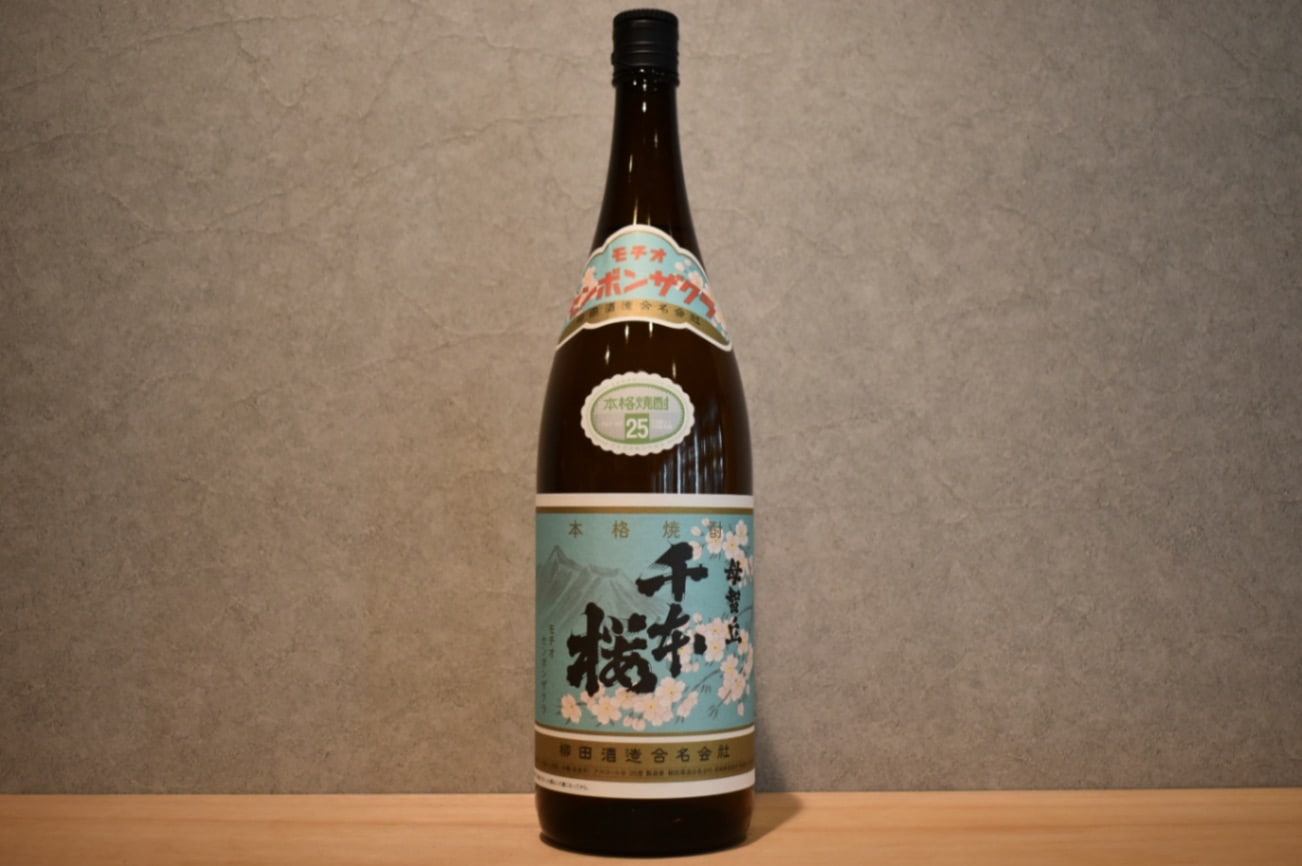 ◆ 柳田酒造 母智丘もちお 千本桜 芋 25度 1800ml ◆