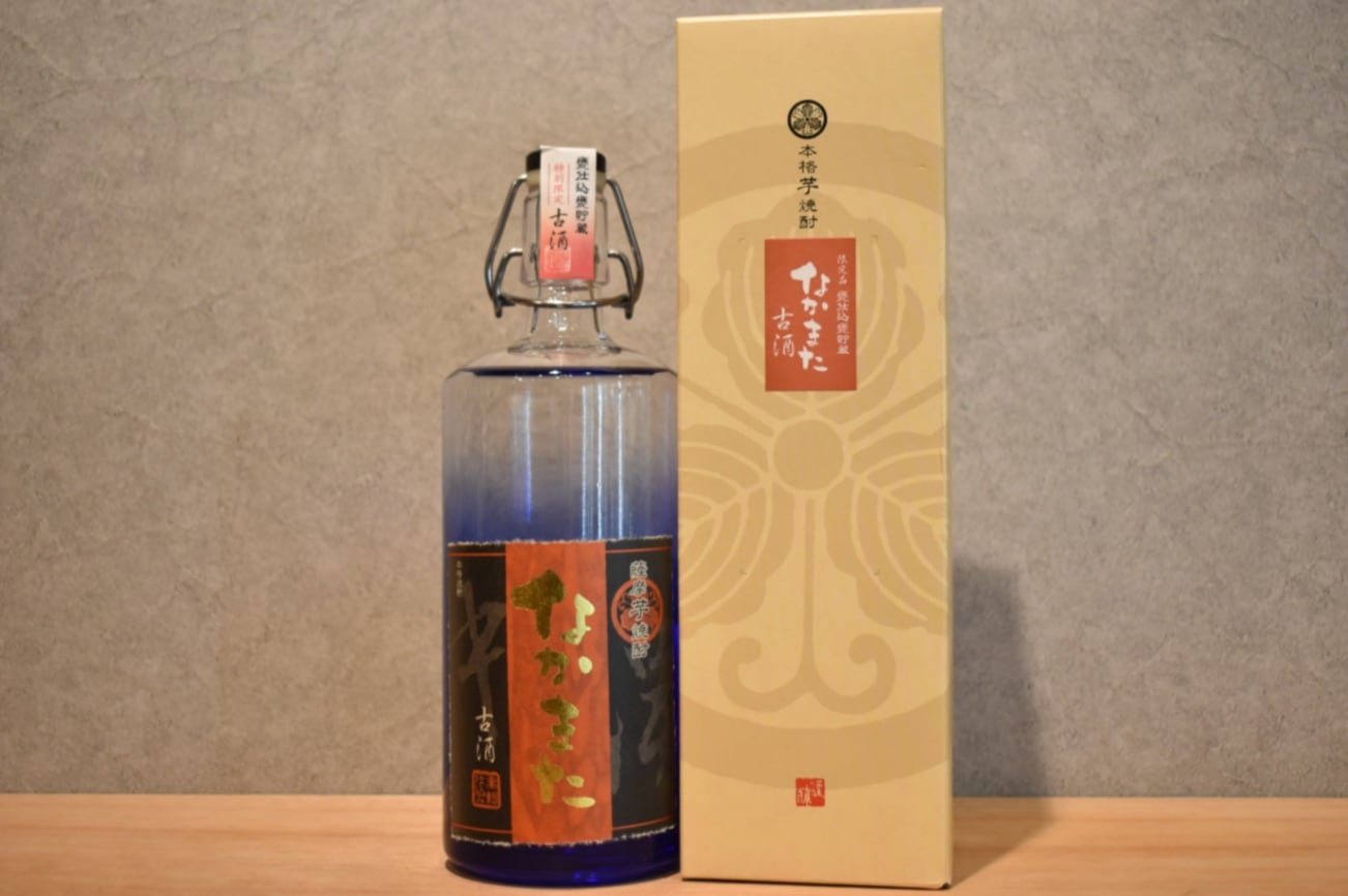 ◆ 中俣酒造 古酒 甕壺貯蔵 なかまた 箱入り 芋 25度 720ml ◆