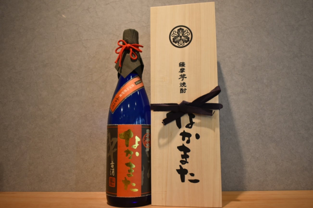 ◆ 中俣酒造 古酒 甕壺貯蔵 なかまた 桐箱入り 芋 25度 1800ml ◆