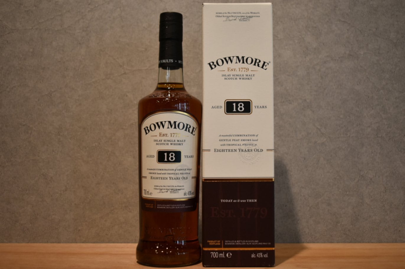 ボウモア18年 正規品 43.0％ 700ml｜こみや酒店 ONLINE STORE
