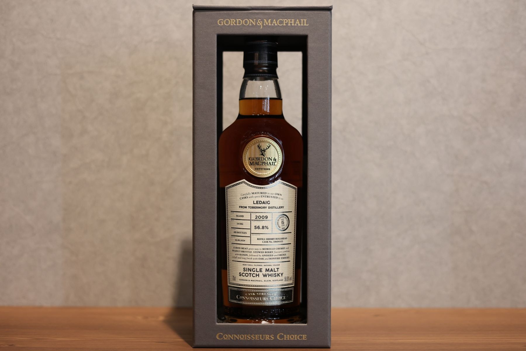 ◆ レダイグ 2009 15年 ゴードン＆マクファイル コニサーズチョイス カスクストレングス 正規品 56.8% 700ml ◆