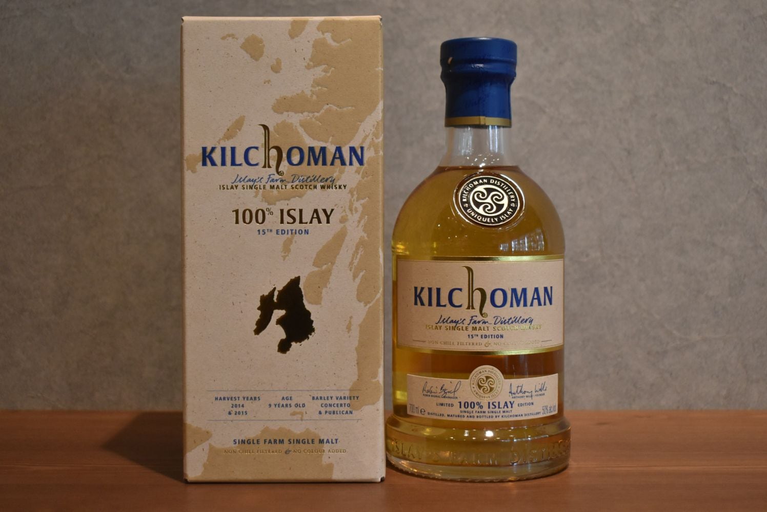 キルホーマン100％アイラ 15thリリース 正規品 50.0% 700ml｜こみや