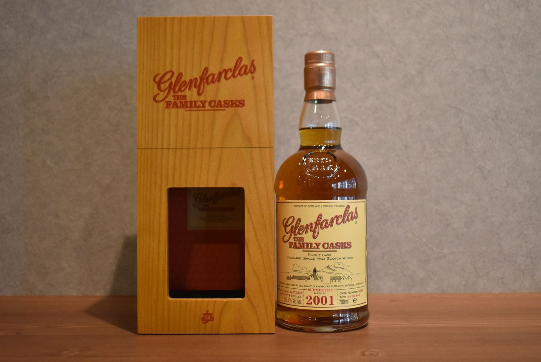 グレンファークラス ファミリーカスク 2001 正規品 55.1% 700ml｜こみ