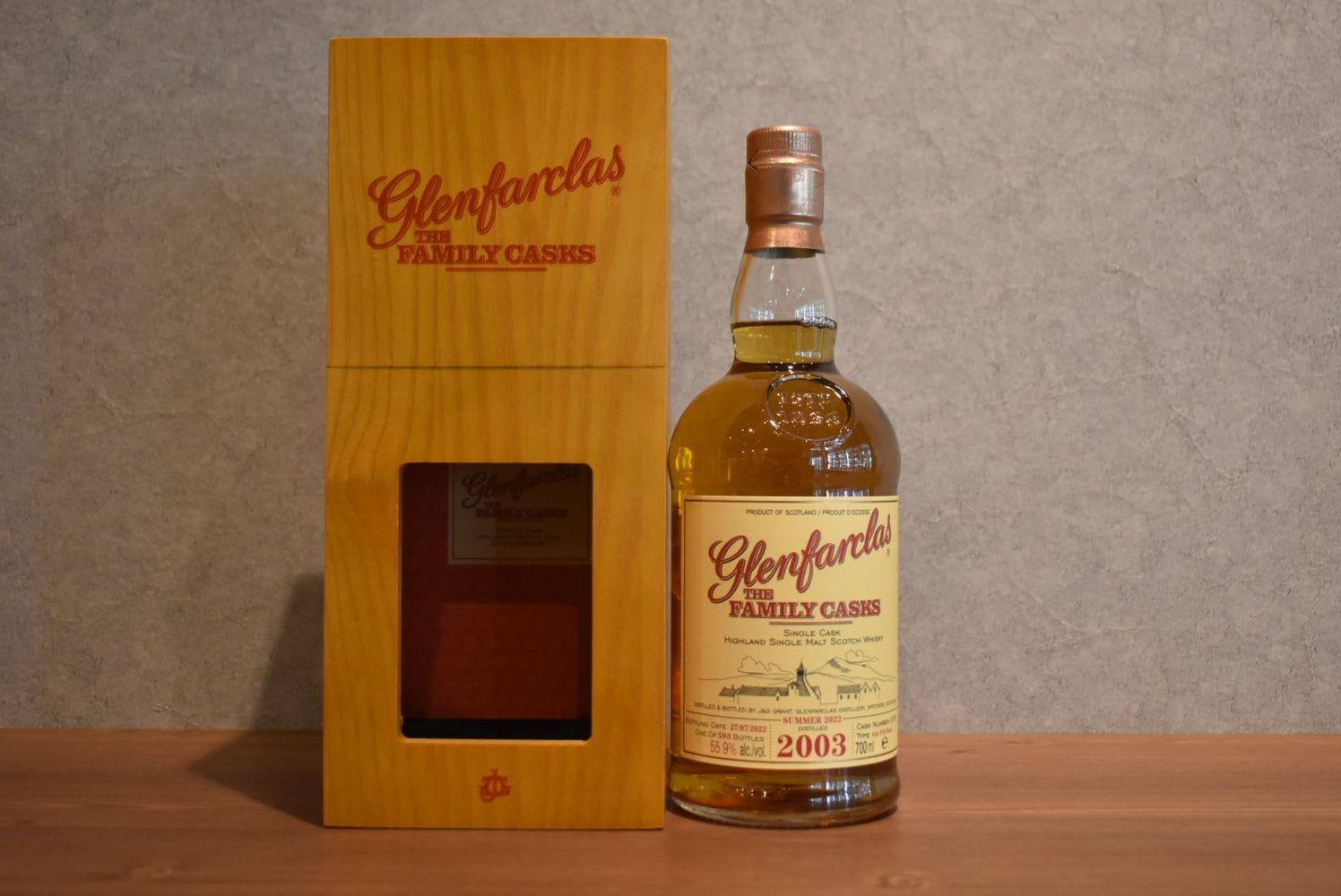 ◆ グレンファークラス ファミリーカスク 2003 正規品 58.3% 700ml ◆