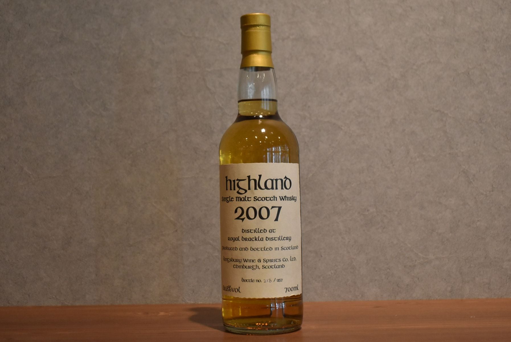 ロイヤルブラックラ 2007 18年 キングスバリー ケルティック 正規品