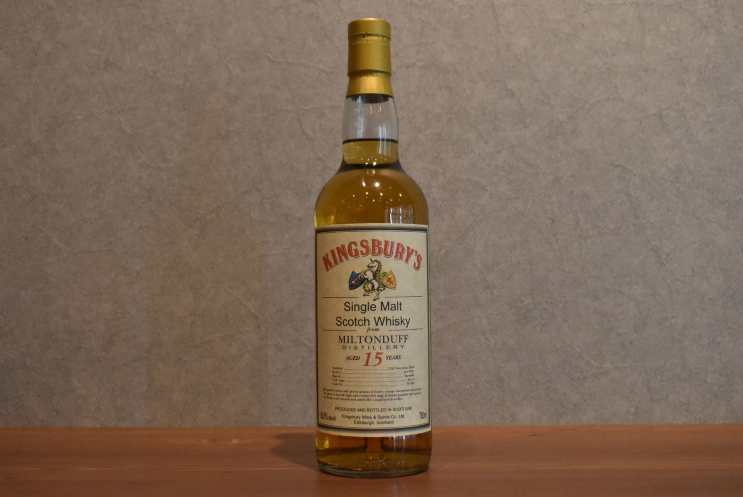 ◆ キングスバリー ミルトンダフ 2009 15年 700ml◆