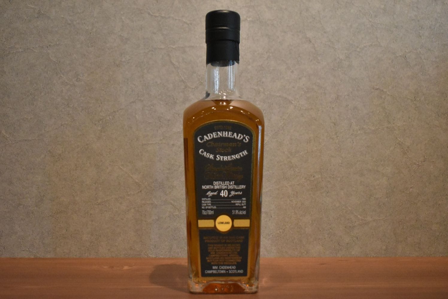 ◆ ケイデンヘッド チェアマンズストック ノースブリティッシュ1985（シングルグレーン） 正規品 51.9% 700ml ◆