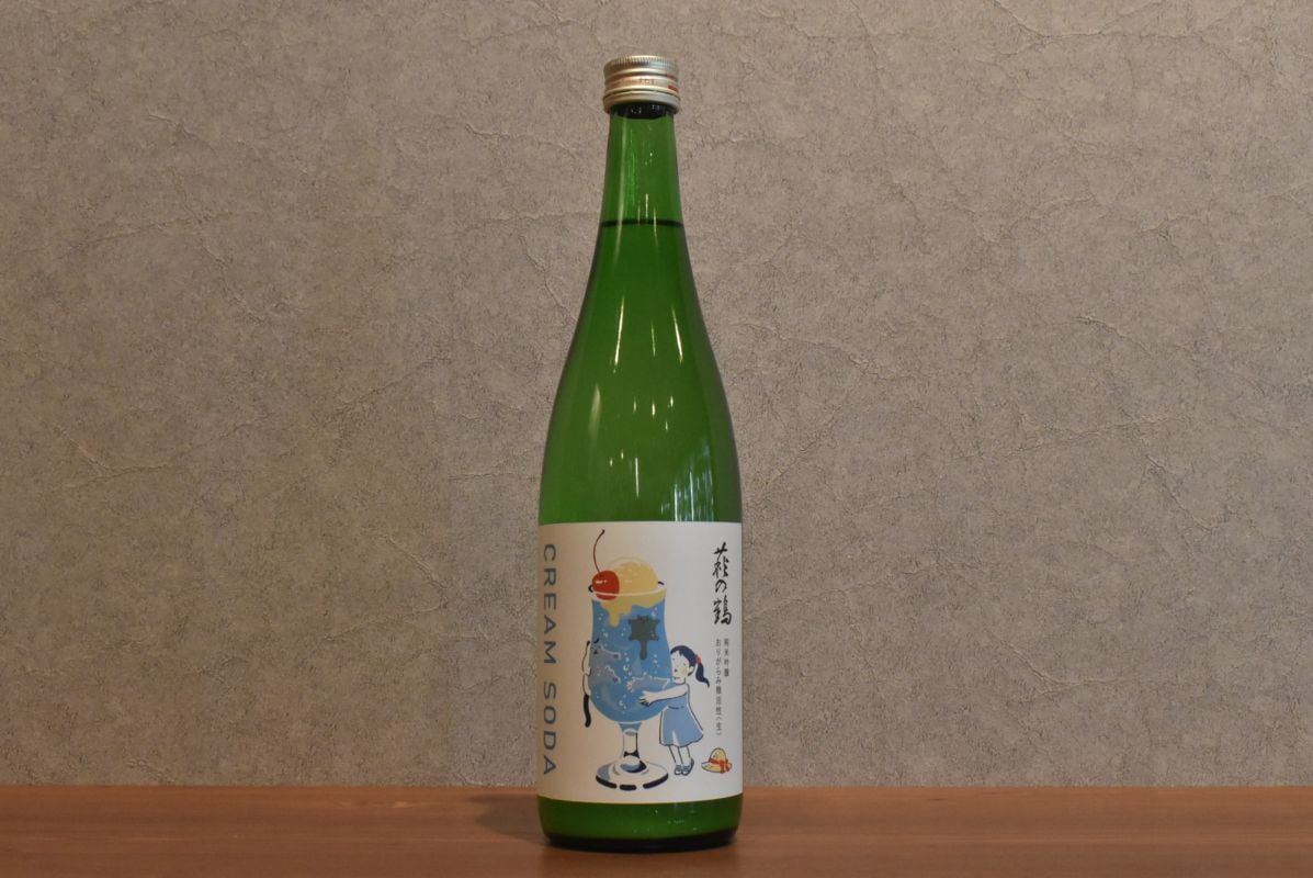 ◆ 萩の鶴  クリームソーダ  純米吟醸 美山錦 おりがらみ微活性<生> typeA 720ml ◆