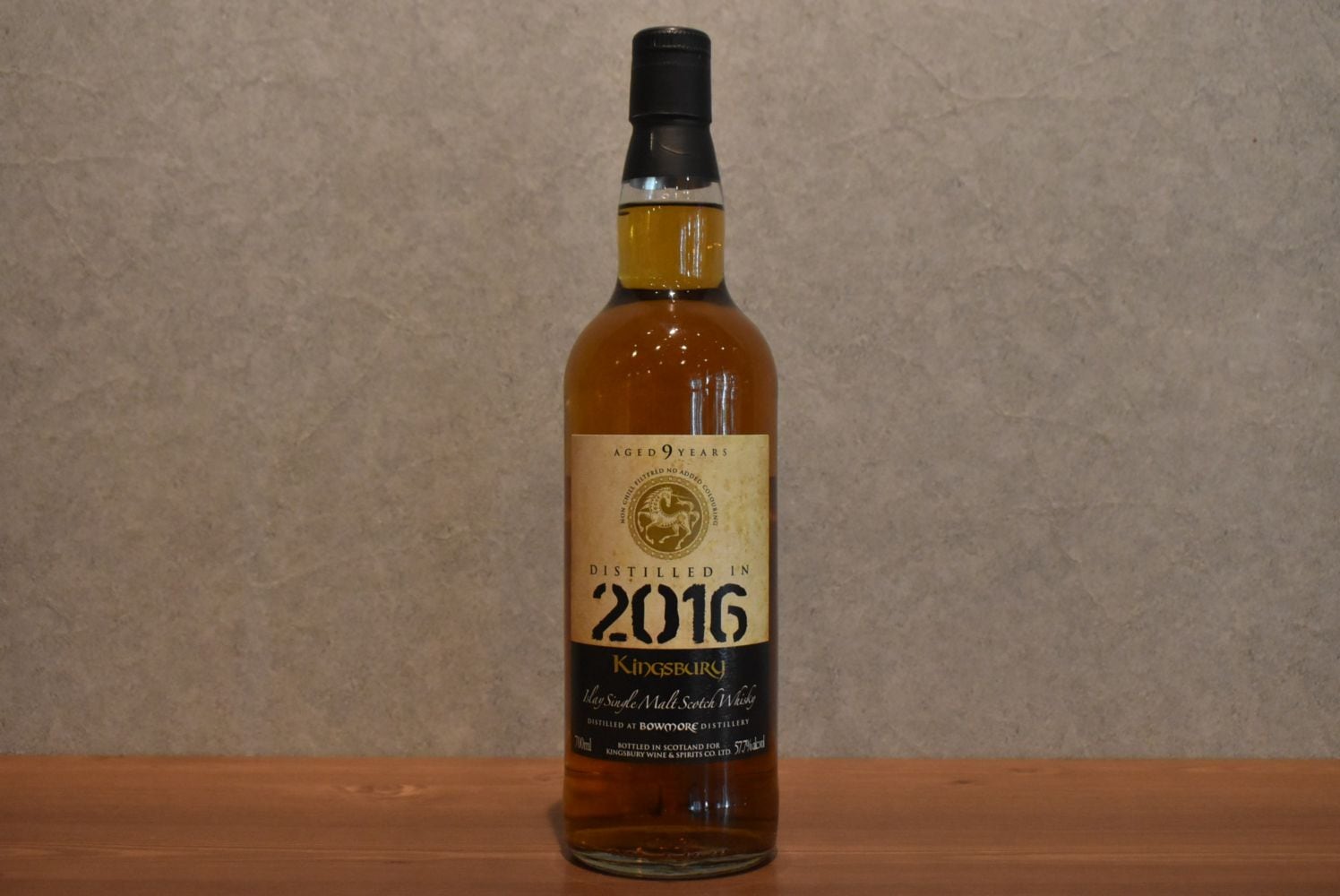 ◆ ボウモア 2016 9年 キングスバリー ゴールド 57.8% 700ml ◆