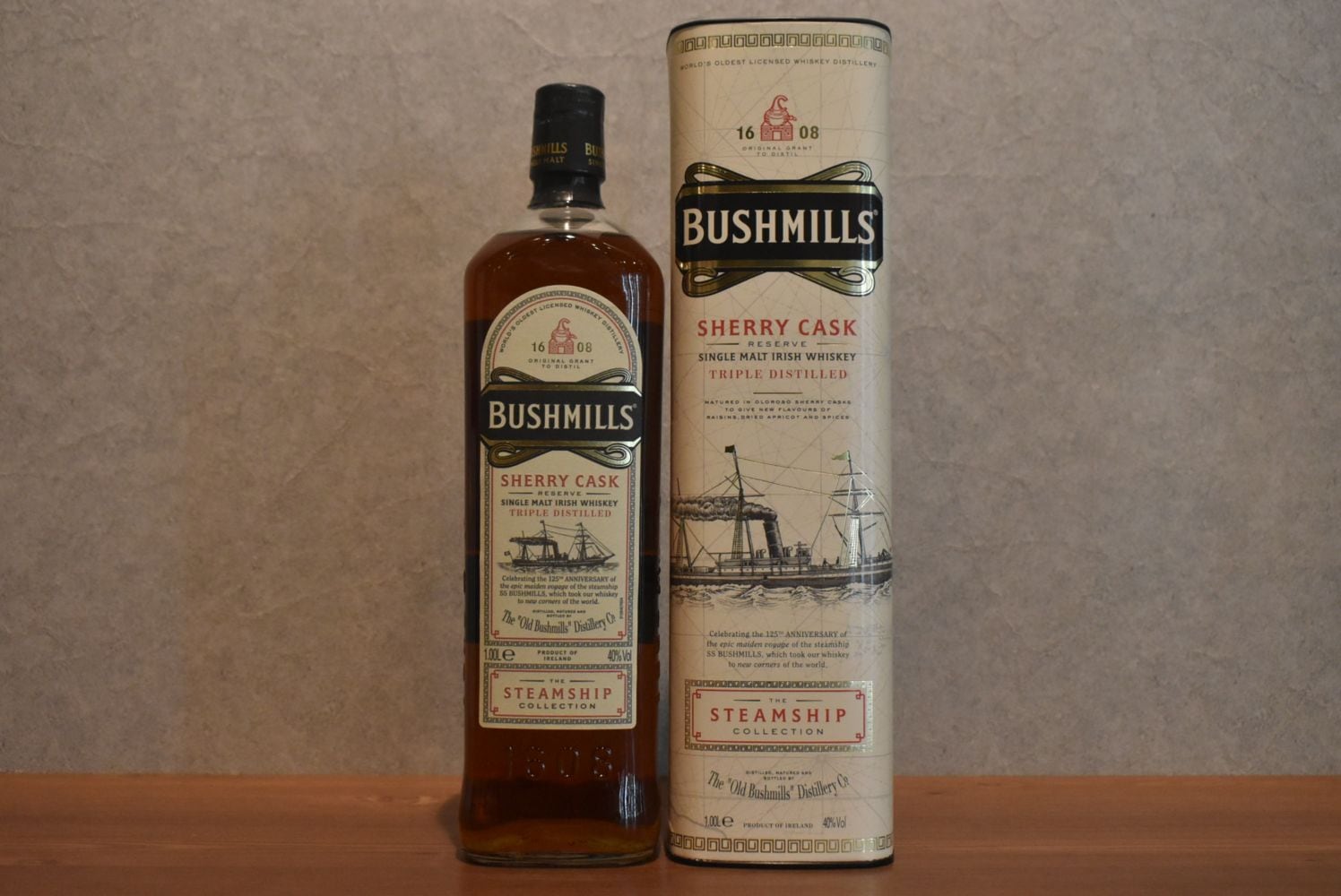 ◆ ブッシュミルズ スチームシップ シェリーカスク 並行品 40.0％ 1000ml ◆