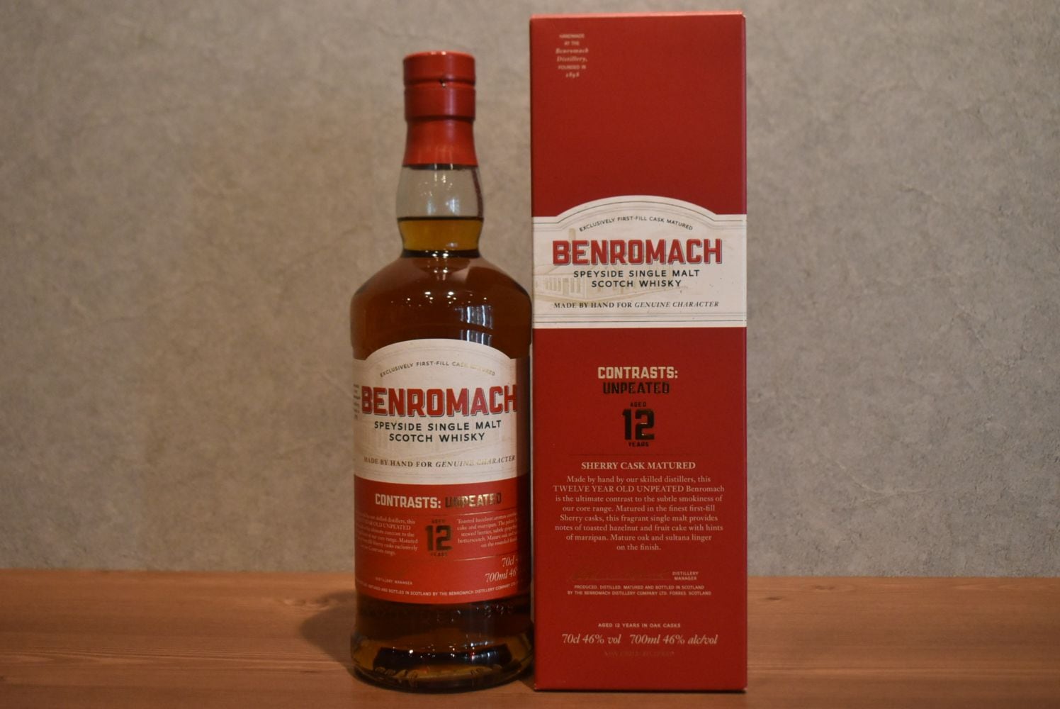 ◆ ベンロマック12年 アンピーテッド シェリーカスクマチュアード 正規品 46.0% 700ml ◆