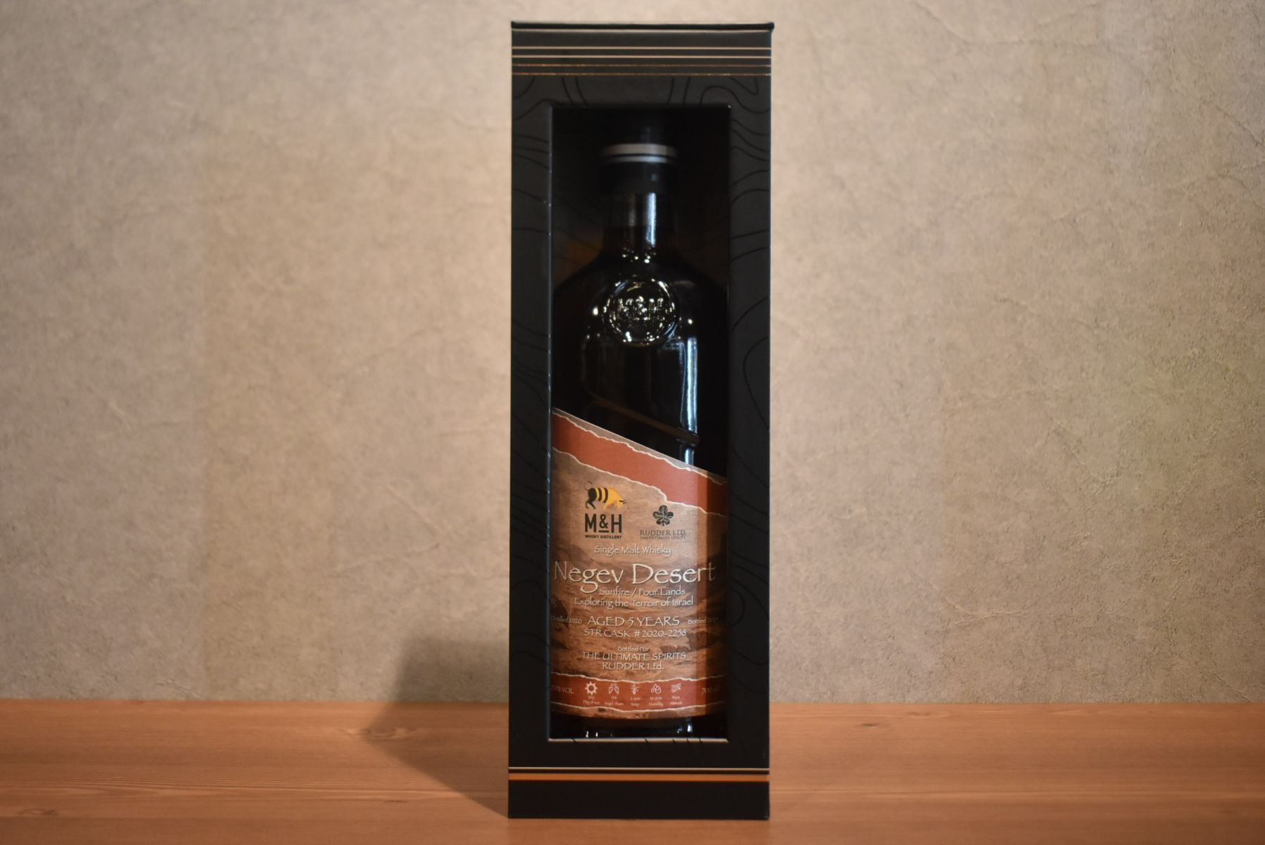 ◆ M&H Single Malt Un-Peated Negev STR 2020-2026 5YO 正規品 70.0% 700ml ◆