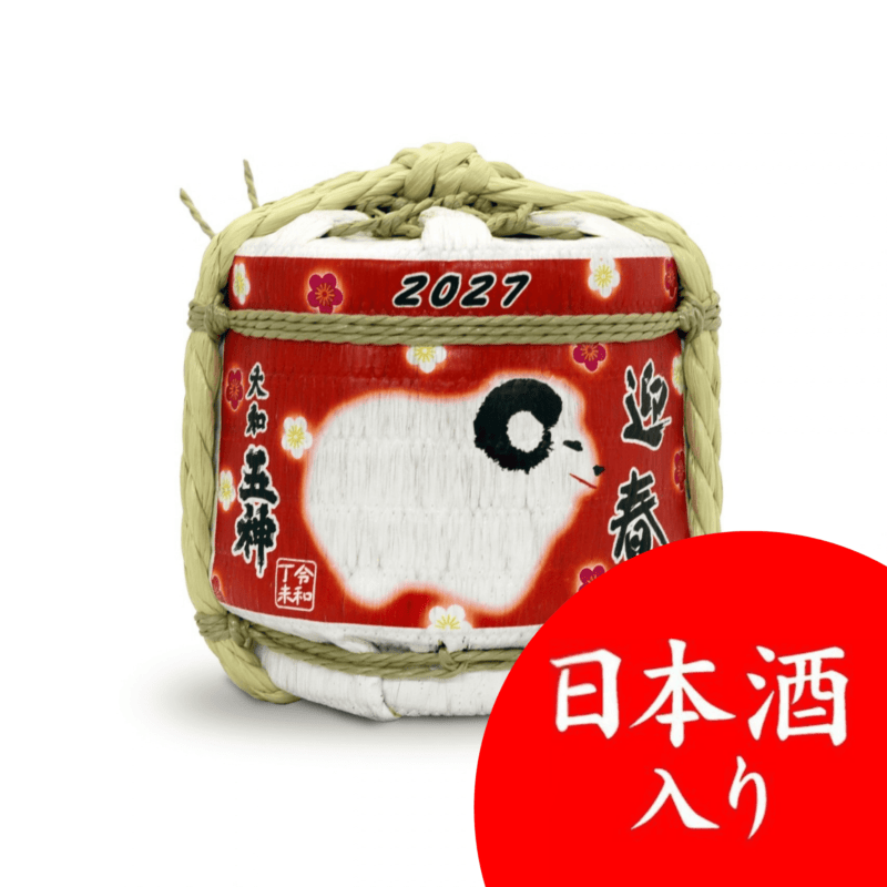 関連商品◇清酒 五神 干支こも樽「桜」【300ml】奈良県｜明治創業菰樽