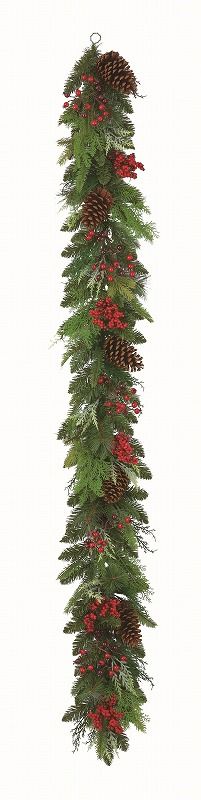 クリスマスツリー　ミックスパインガーランド【2本】