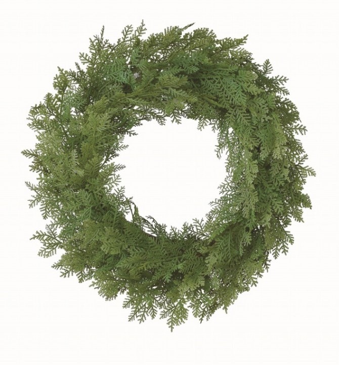 クリスマスリース　シーダーリース