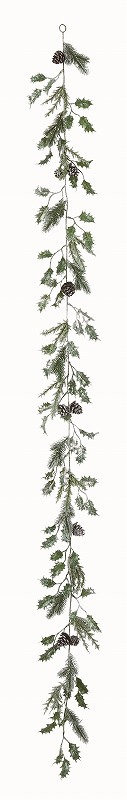 クリスマスツリー　ミックスパインガーランド(ラメ付き)【12本】