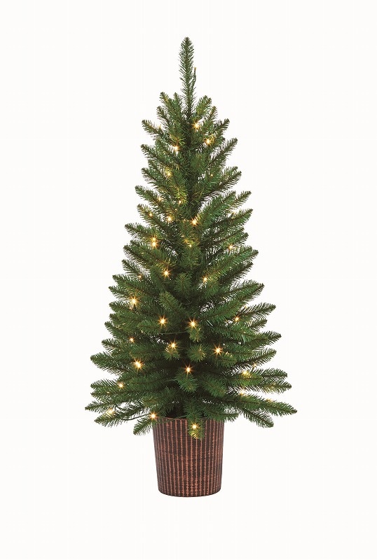 クリスマスツリー　ミックスパインツリー(70球LED常点ライト付)(ポット付)