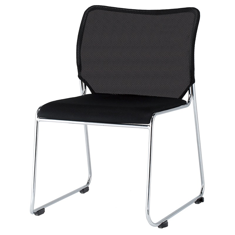 スタッキングチェア　背板メッシュタイプ 通気性 積み重ねOK　