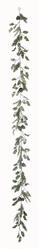 クリスマスツリー　ミックスパインガーランド(ラメ付き)【12本】