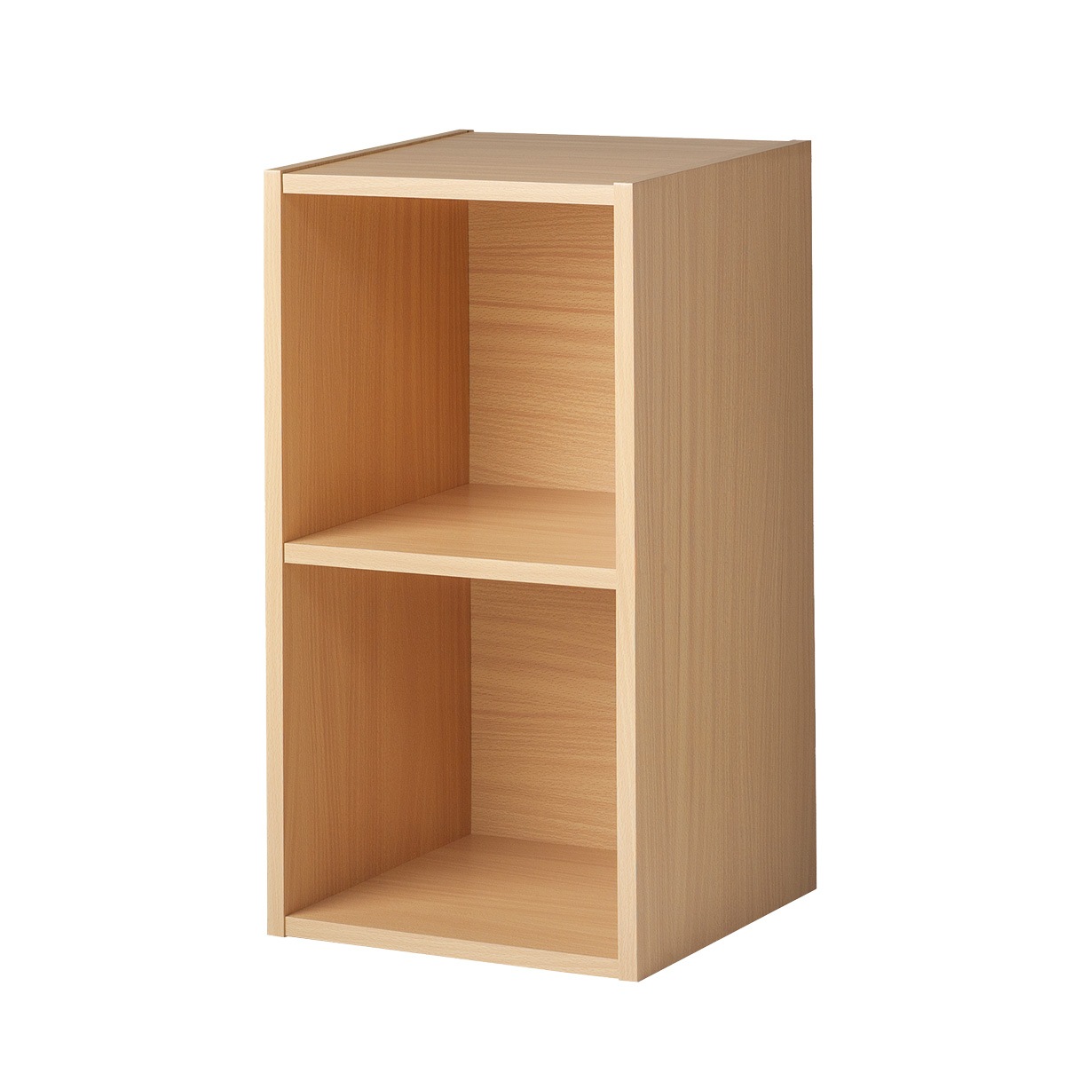 レコードボックス レコードラック バイナルボックス ２段 DJ御用達【木目/白/黒】