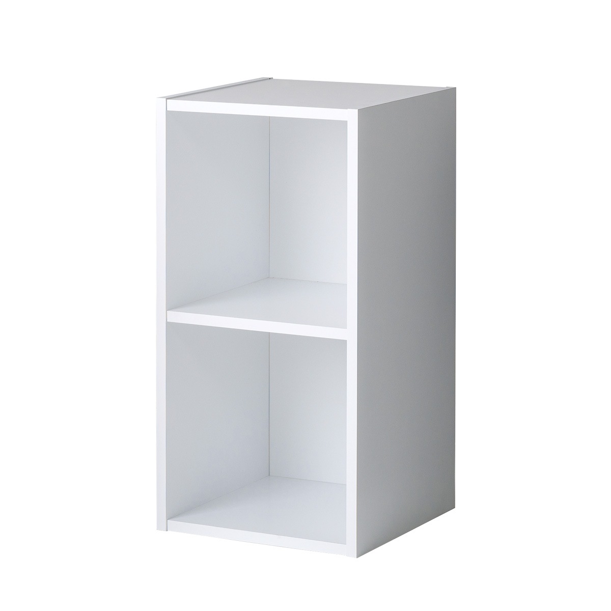 レコードボックス レコードラック バイナルボックス ２段 DJ御用達【木目/白/黒】