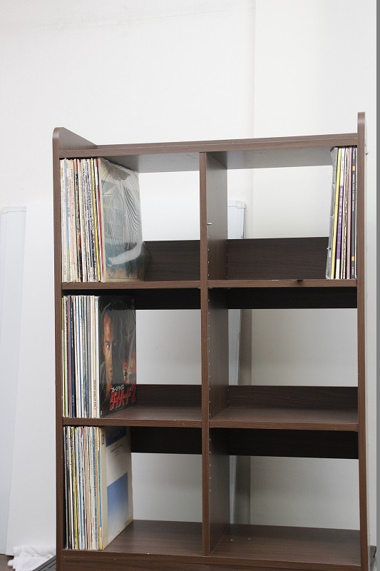 バイナルボックス タフ レコードボックス タフ レコードラック 2列3段 6キューブ 棚板可動式 6マスラック 6マス