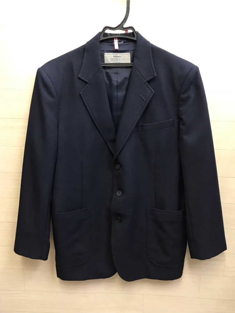 神奈川県　海老名高校　旧　男子ブレザー　【0109136】
