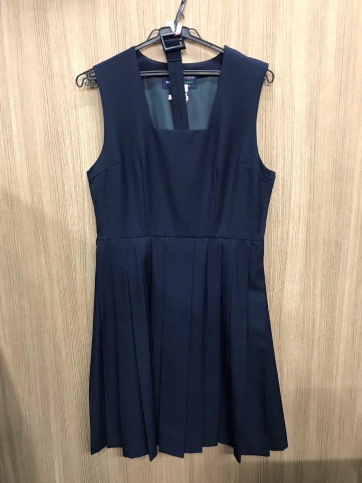 神奈川県　玉川中学校　ジャンバースカート　【0106687】